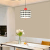 Reso Cylindre Tissu Noir et Blanc Graphique