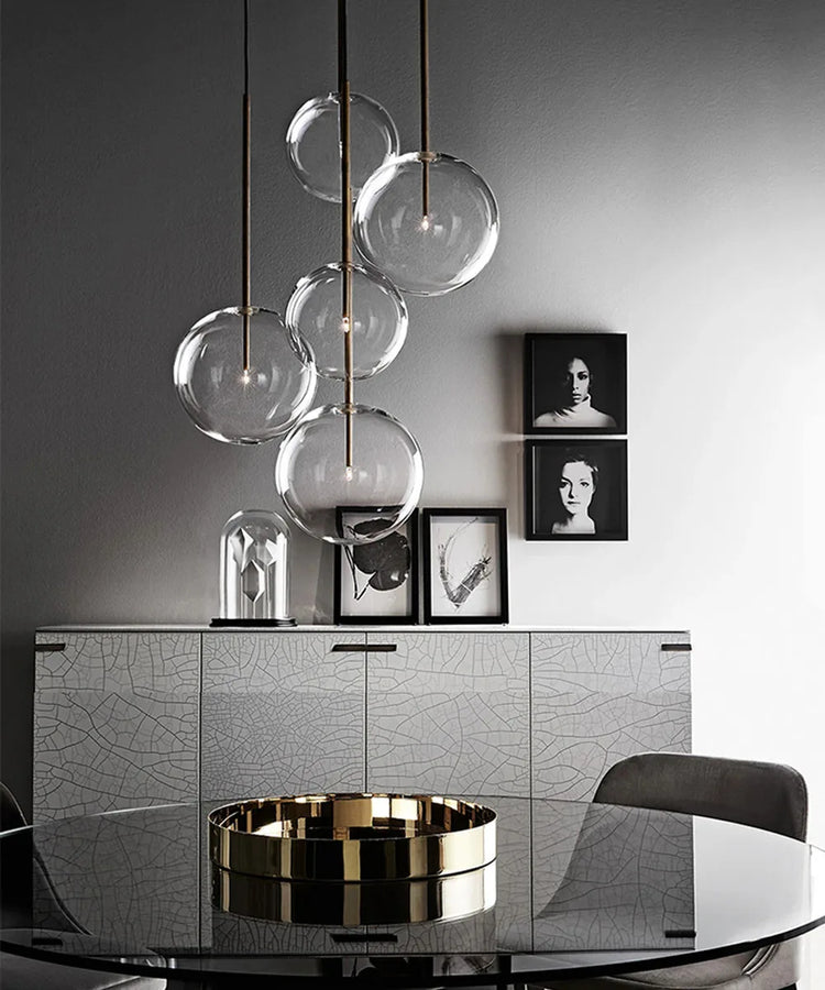 Ronda Sphère Verre Transparent et Laiton Minimaliste
