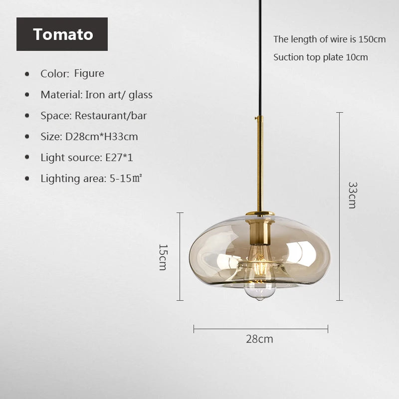 Giulia Trio Verre Ambré et Laiton Élégant