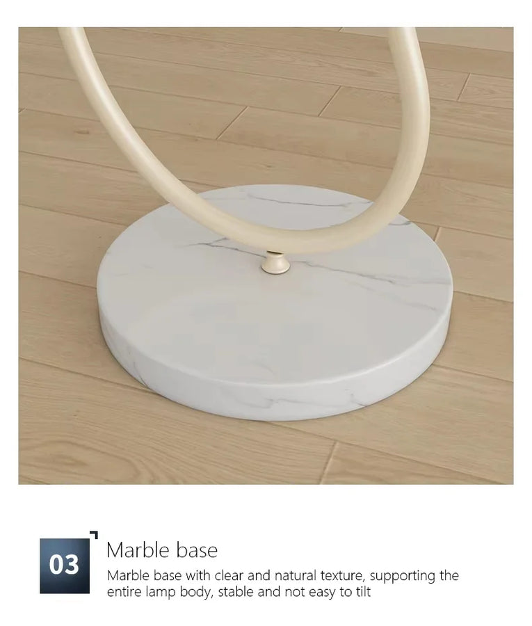 Lampadaire Spirale Métal Noir et Abat-Jour Plissé Blanc - Salon Bureau Chambre — Helix