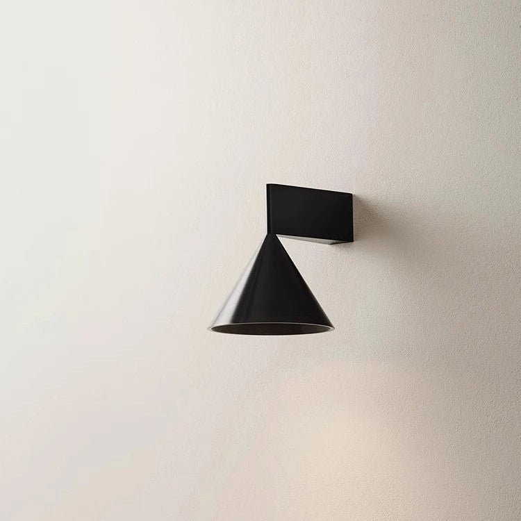 Applique Murale Longiligne Métal Noir et Orange Noire - Chambre Salon Salle de Bain — Fraxis