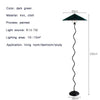 Lampadaire Spirale Métal Noir et Abat-Jour Plissé - Salon Bureau Chambre — Spiro
