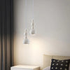 Suspension Pétales Tissu Marron et Boules Opalescentes - Chambre Salon Cuisine — Flore