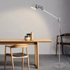 Lampadaire Bras Articulé Acier Chromé Minimaliste Design - Salon Bureau Chambre — Aura