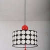 Reso Cylindre Tissu Noir et Blanc Graphique