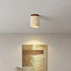Plafonnier Cylindre Béton Blanc Minimaliste Design Moderne - Salle de Bain Salon Chambre — Thuban