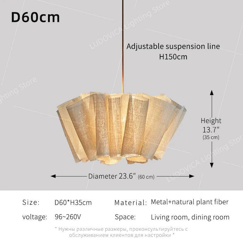 Lumis230 Pétales Tissu Lin Beige Wabi-Sabi