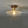 Lumio Vintage Verre Transparent et Bois Naturel