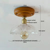 Lumio Vintage Verre Transparent et Bois Naturel