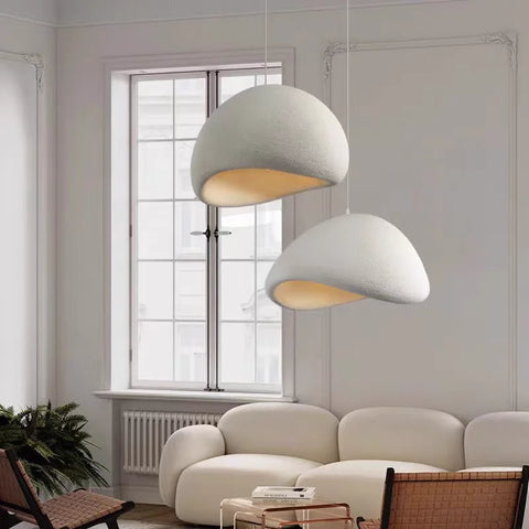 Suspension Nuage Fibre Blanche Minimaliste Design - Chambre Salon Cuisine — Nimbus