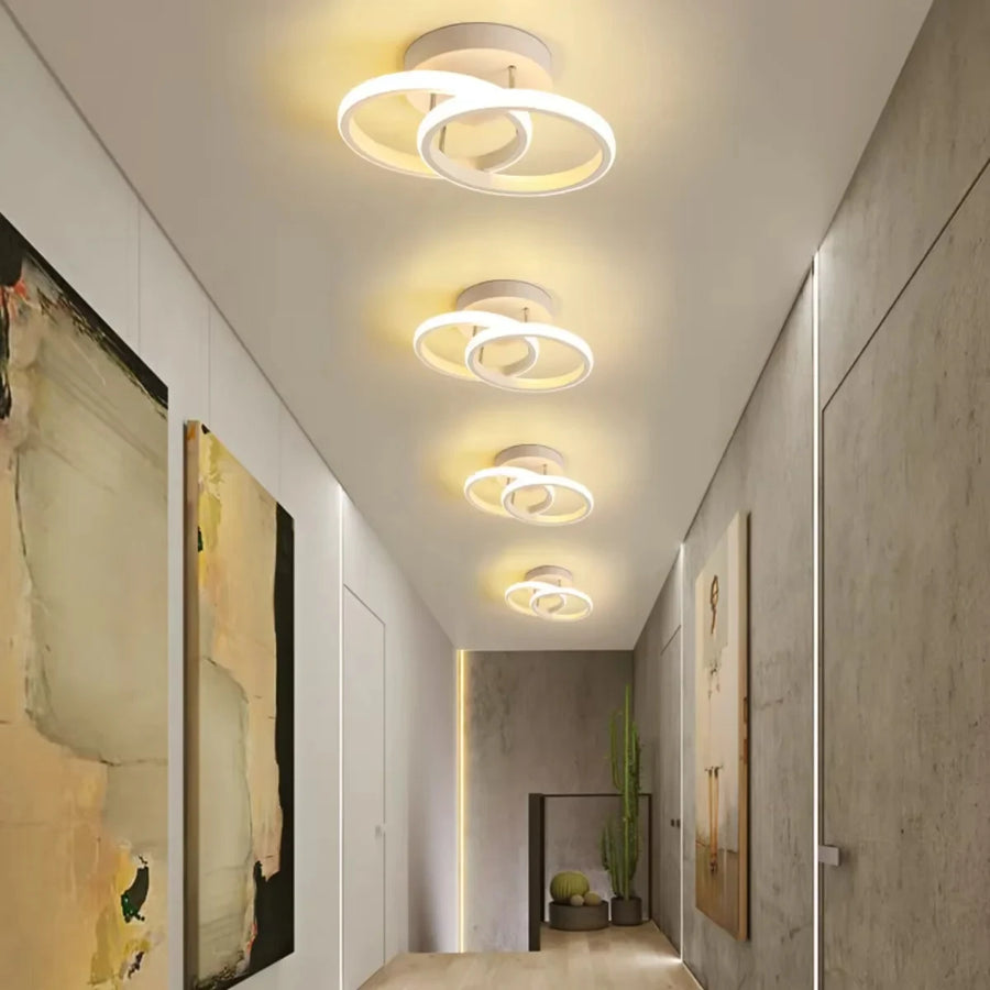 Plafonnier Cylindre Bois et Métal Pastel Nordique Design Moderne - Salon Chambre Salle à Manger — Colure