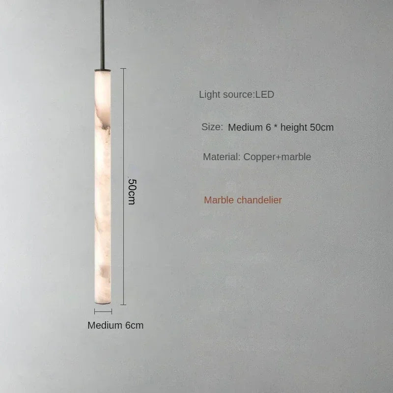 Consuelo Cylindre Albâtre Blanc Minimaliste