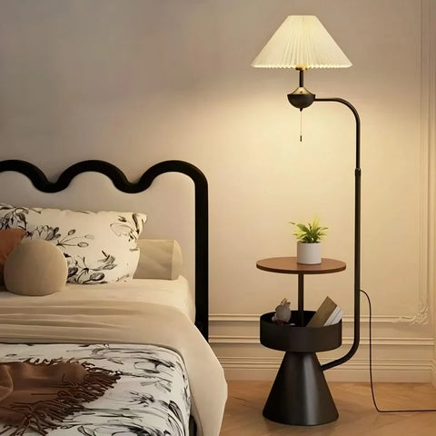 Lampadaire Anneaux Métal Blanc Épuré Nordique Design - Salon Bureau Chambre — Nexus