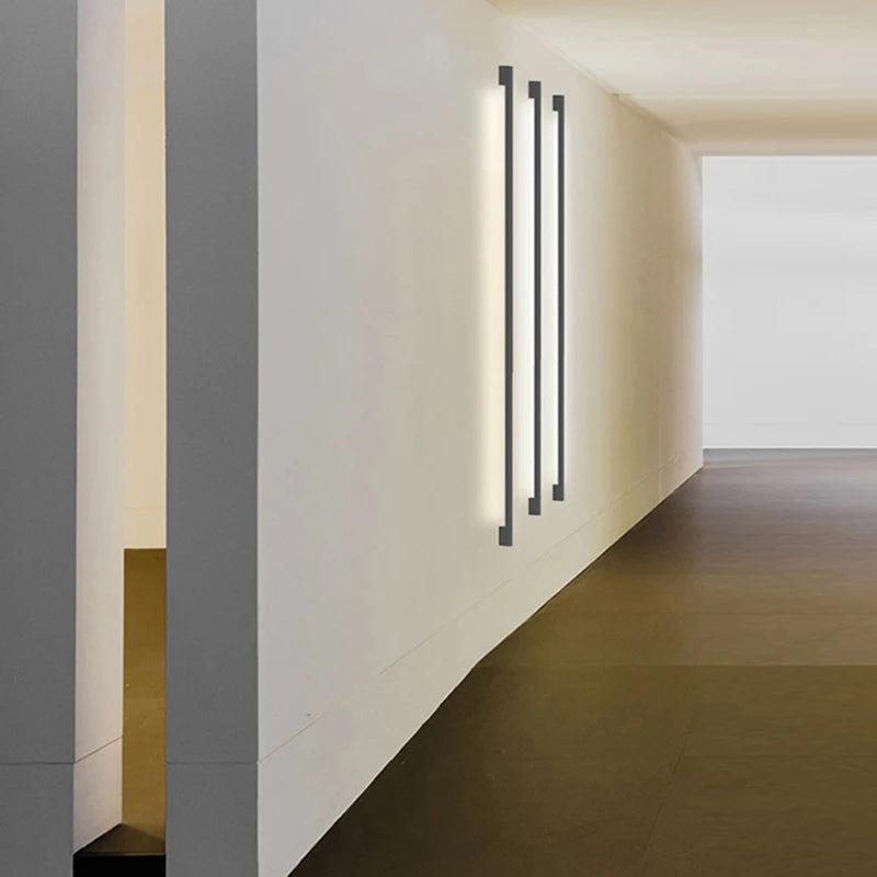 Applique Murale Cylindre Métal Noir Minimaliste Design Moderne Noire - Chambre Salle de Bain Salon — Lucha