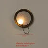 Blanche Disque Métal Cuivré Minimaliste