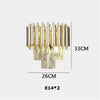 Luísa Cascade Cristal et Métal Doré Art Déco