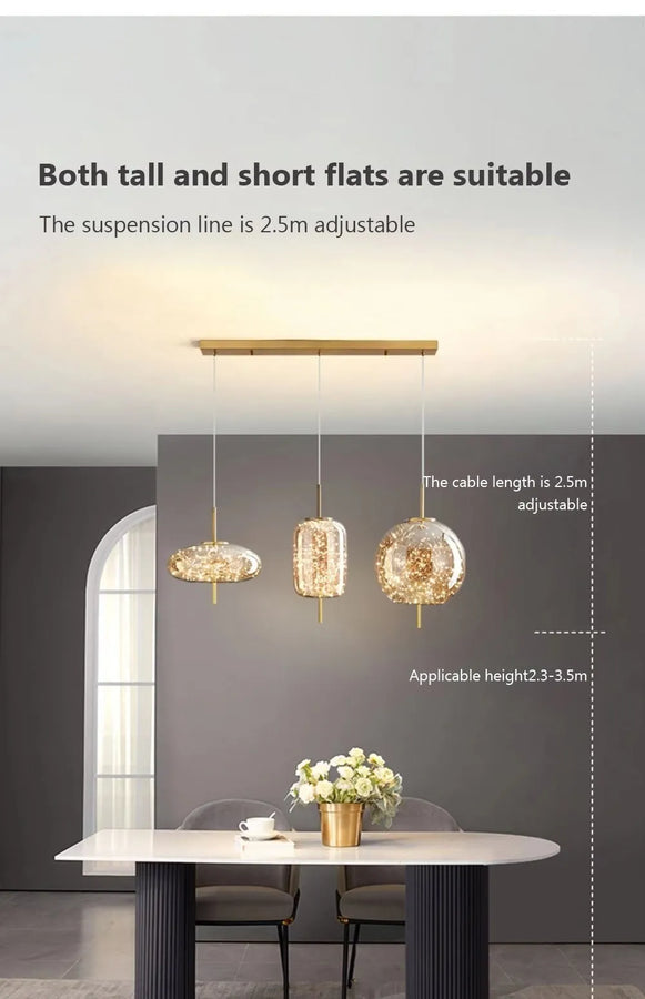 Nara Globe Verre Transparent et Laiton Éclatant