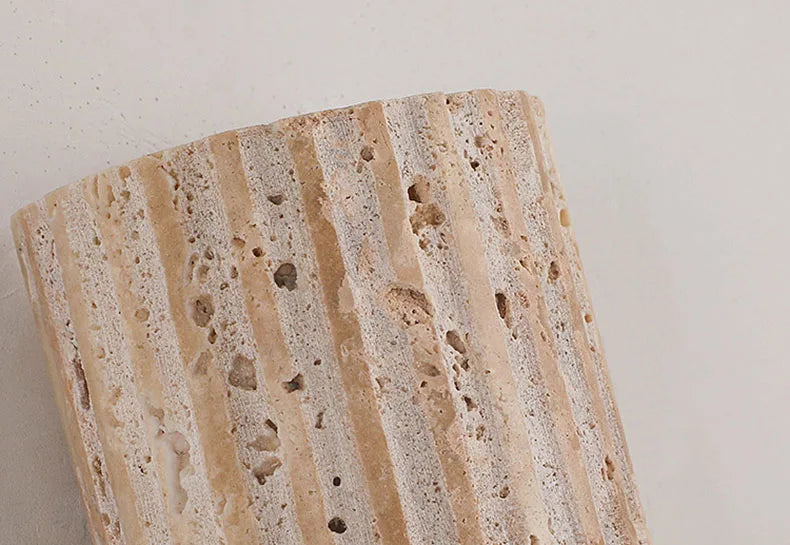 Fola Cylindre Pierre Beige Minimaliste