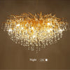 Randi Cascade Cristal et Métal Doré Luxueux