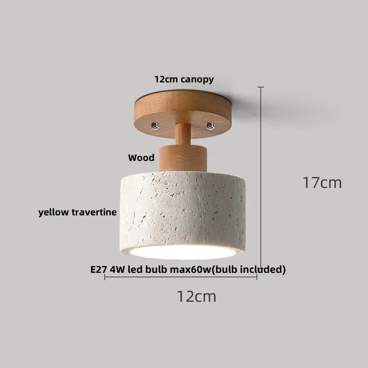 Rasha Anneau Pierre Beige Minimaliste