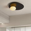 Plafonnier Disque Métal Doré Minimaliste Design Moderne - Salle de Bain Salon Chambre — Plateo