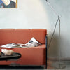 Lampadaire Bras Articulé Acier Chromé Minimaliste Design - Salon Bureau Chambre — Aura