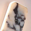 Paël Cylindre Marbre Blanc et Noir Épuré