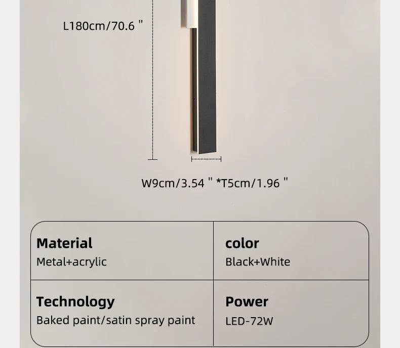 Kimia Cylindre Métal Noir et Blanc Minimaliste C