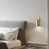 Applique Murale Cylindre Laiton Doré Minimaliste Design Moderne Dorée - Chambre Salle de Bain Salon — Sono