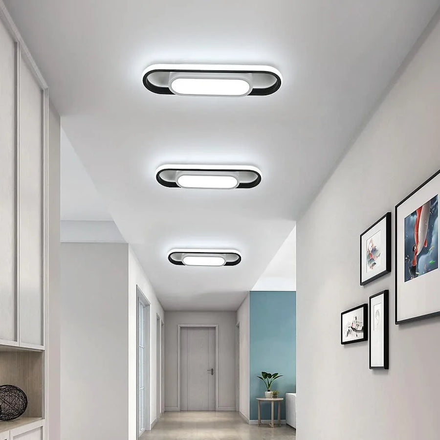 Plafonnier Cylindre Marbre Blanc Veiné Minimaliste Design Moderne - Salle de Bain Salon Chambre — Auréole