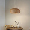 Suspension Cylindre Tissu Blanc Minimaliste Design - Chambre Salon Cuisine — Fulgor