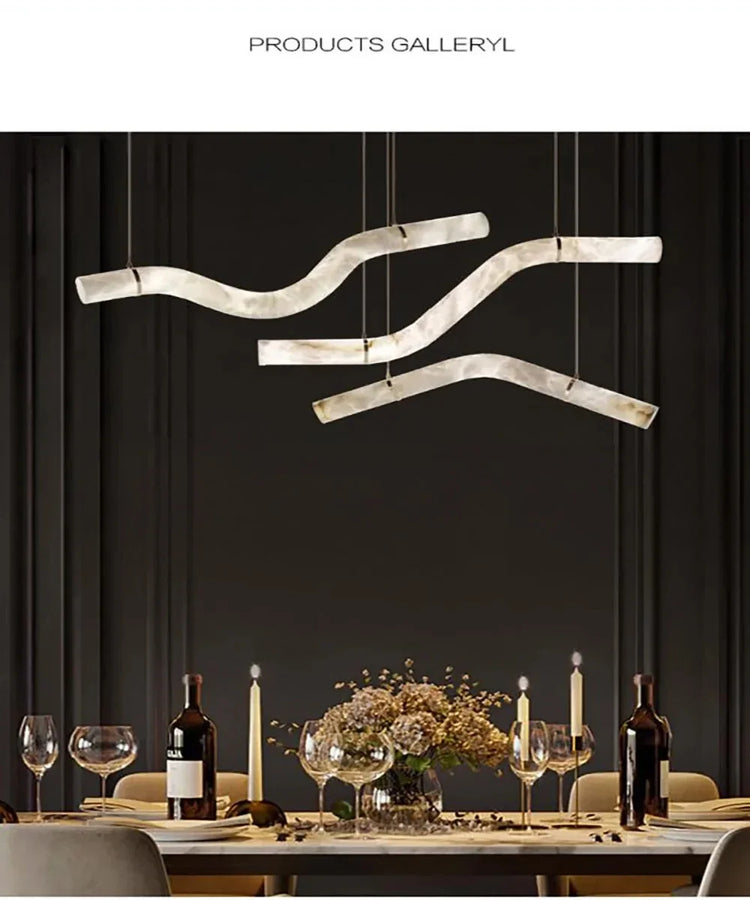 Xëlys Courbe Marbre Blanc Minimaliste