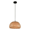 Suspension Dôme Bambou Tressé Naturel Épuré Design - Cuisine Chambre Salon — Adiza