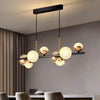 Lustre Suspension Spirale Métal Noir et Blanc Minimaliste Design - Salon Salle à Manger — Spiro