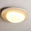 Plafonnier Ovale Verre Opalin Blanc Épuré Design Moderne - Salle de Bain Salon Chambre — Aristide