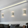 Applique Murale Cylindre Bois Texturé Minimaliste Design Moderne - Chambre Salle de Bain Salon — Colure