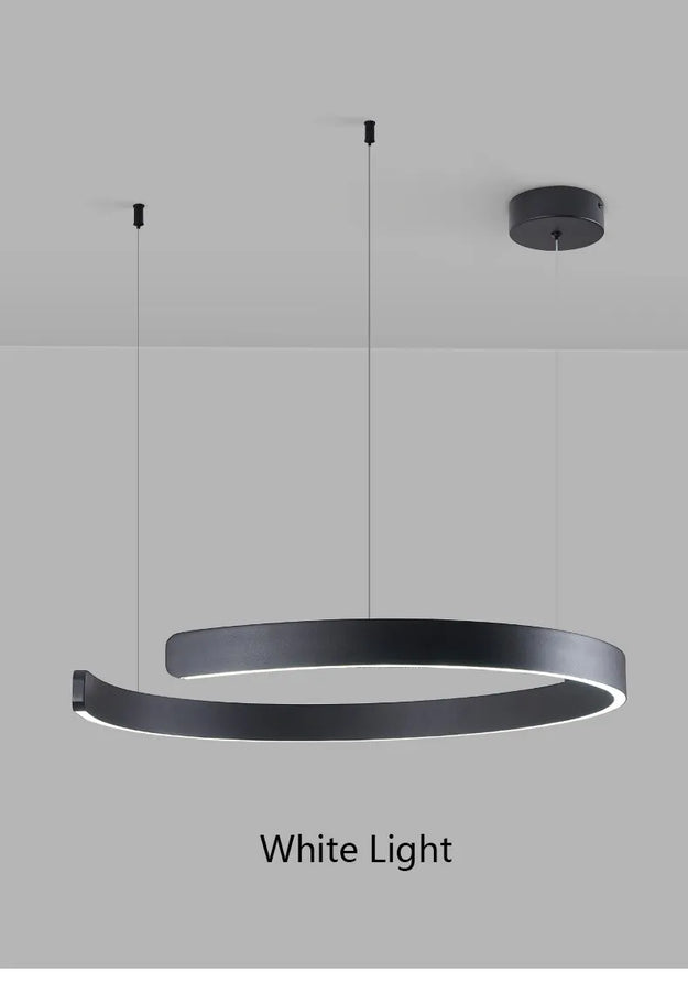 Hecate Anneau Aluminium Noir Minimaliste