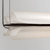Suspension Cylindre Verre Texturé Transparent Minimaliste Design - Chambre Salon Cuisine — Fuste