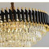 Mafalda Cascade Cristal et Métal Noir et Doré B