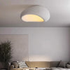 Plafonnier Coquillage Plâtre Blanc Minimaliste Design Moderne - Salle de Bain Salon Chambre — Flambeau
