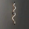 Applique Murale Anneaux Verre Transparent et Métal Noir Noire Ronde - Chambre Salle de Bain Salon — Horos