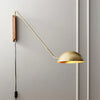 Applique Murale Bras Laiton Doré Minimaliste Design Moderne Dorée - Chambre Salle de Bain Salon — Dorado