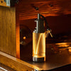 Lampe de Table Cylindre Métal Argenté Minimaliste Design - Chambre Bureau Salon — Stria