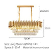 Luísa Cascade Cristal et Métal Doré Art Déco