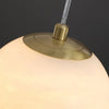 Lumis250 Sphère Albâtre Blanc et Laiton Épuré
