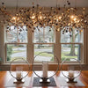 Lustre Suspension Sphère Verre Opalin Blanc Minimaliste Design - Salon Salle à Manger — Vesta
