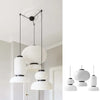 Waël Globe Papier Blanc Minimaliste Nordique