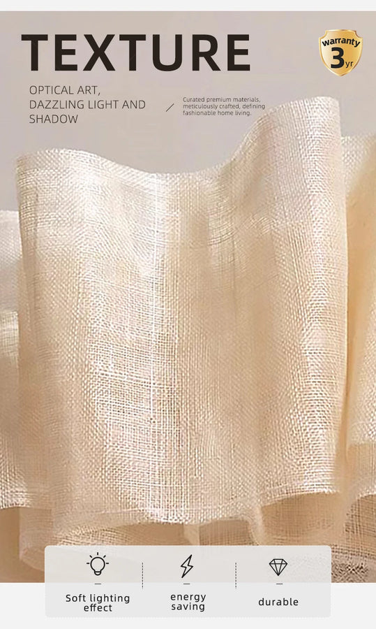 Lumis230 Pétales Tissu Lin Beige Wabi-Sabi