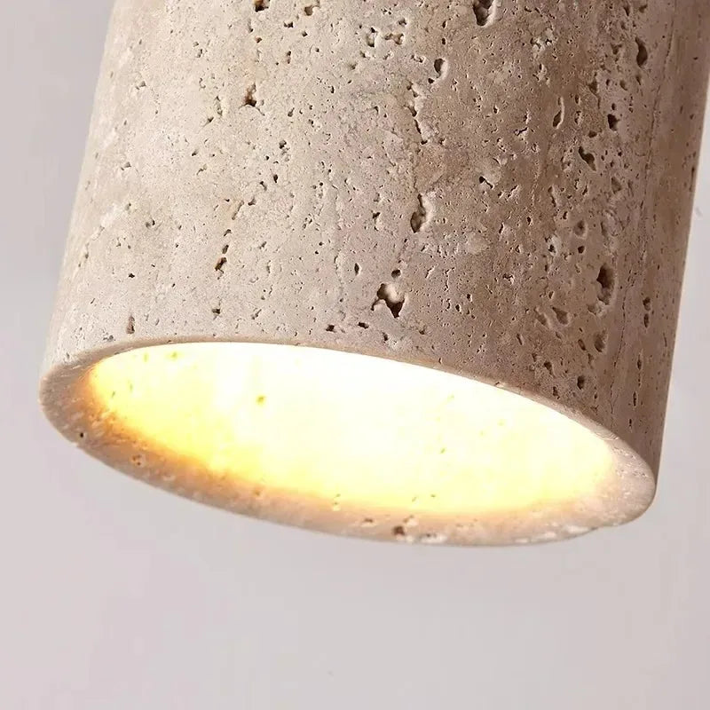 Plafonnier Cylindre Béton Blanc Minimaliste Design Moderne - Salle de Bain Salon Chambre — Thuban