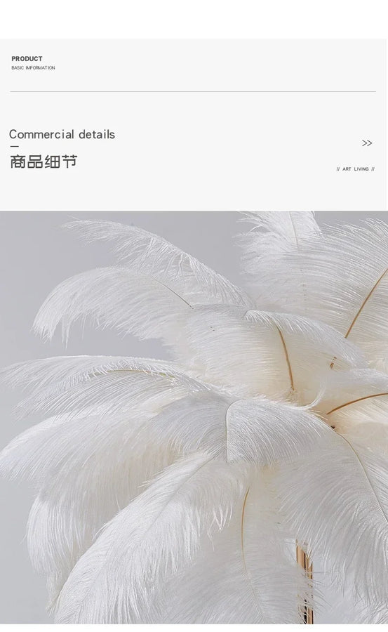 Lumis233 Plumes Rose Poudré Style Nordique